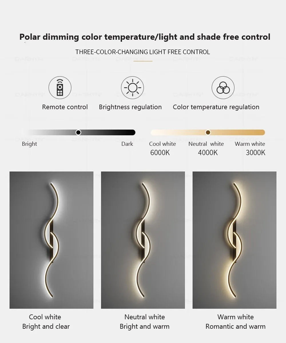 Moderne minimalistische LED Zimmerleuchte