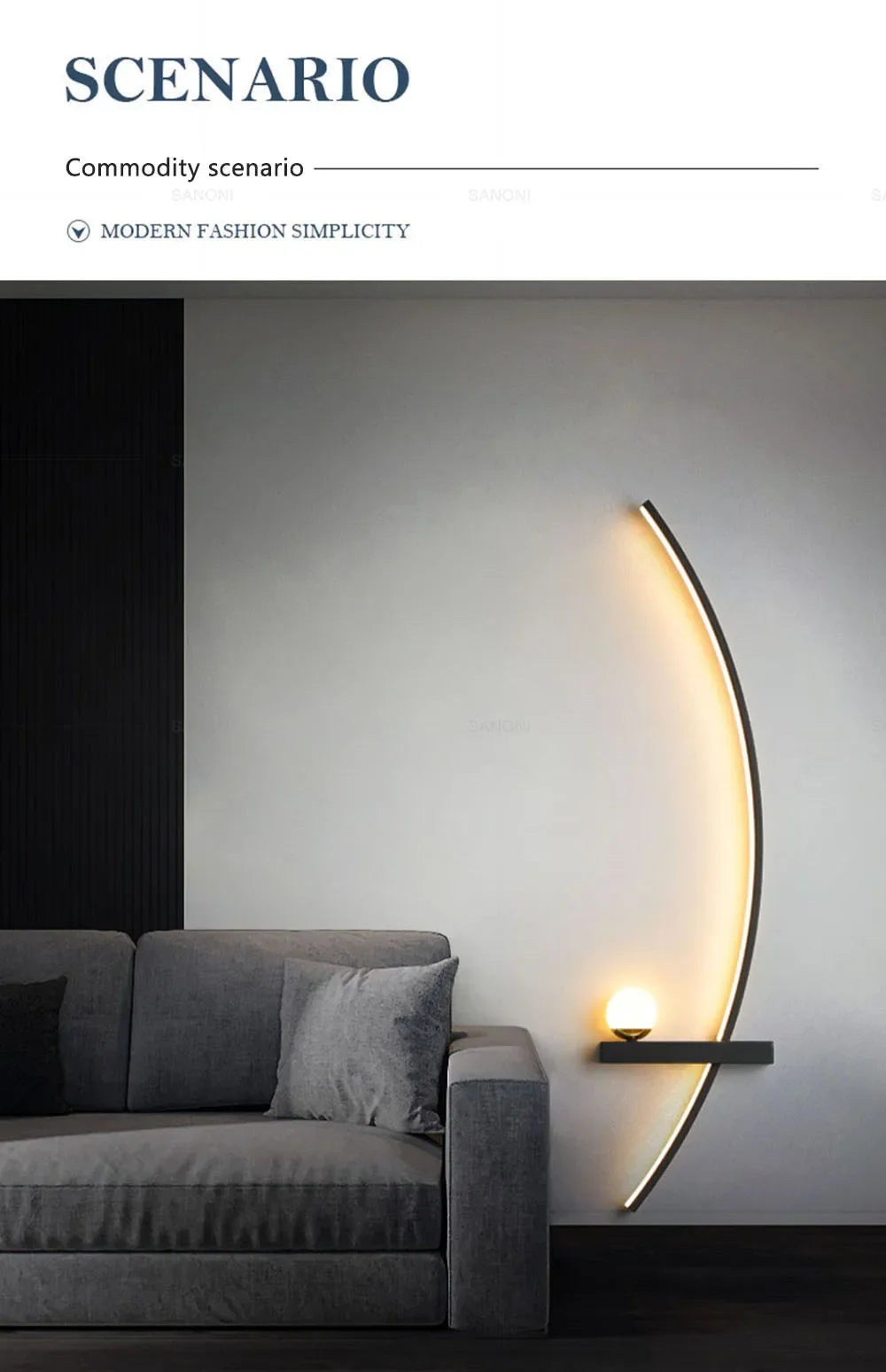 Moderne LED Zimmerleuchte