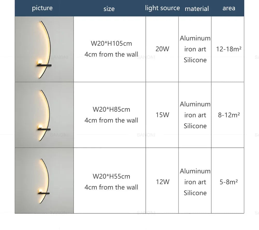 Moderne LED Zimmerleuchte