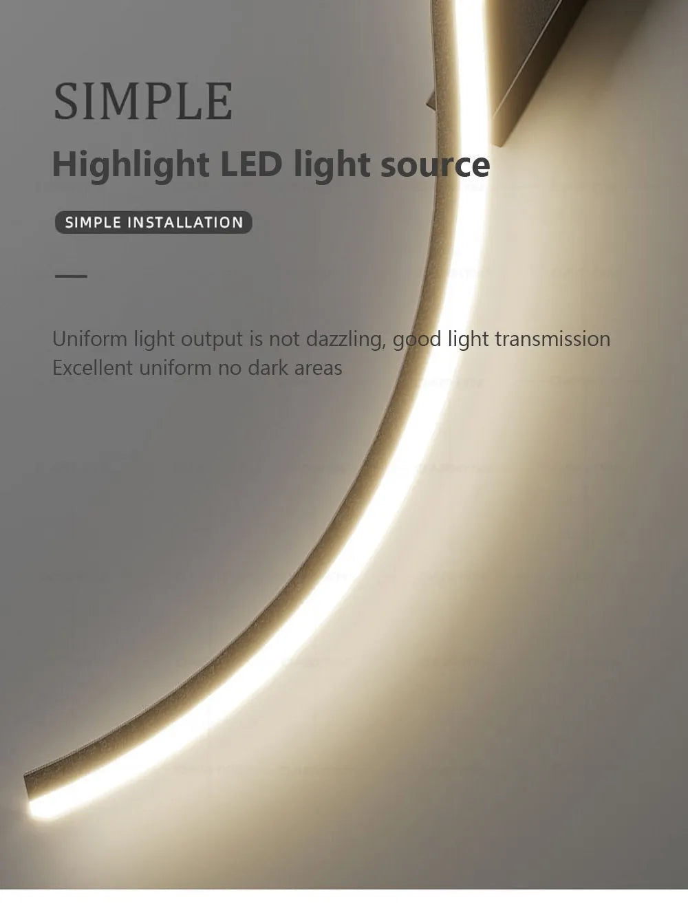 Moderne minimalistische LED Zimmerleuchte