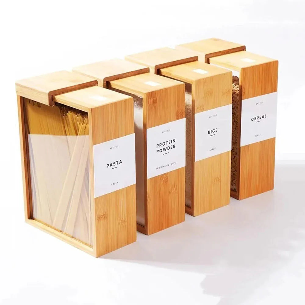 Bambus-Lebensmittelspender, 2 l