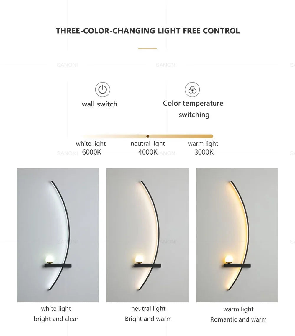 Moderne LED Zimmerleuchte