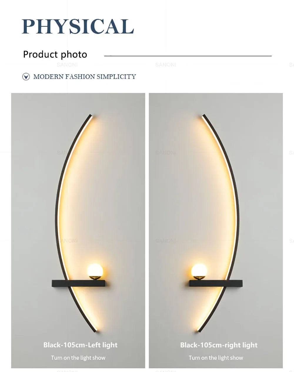 Moderne LED Zimmerleuchte