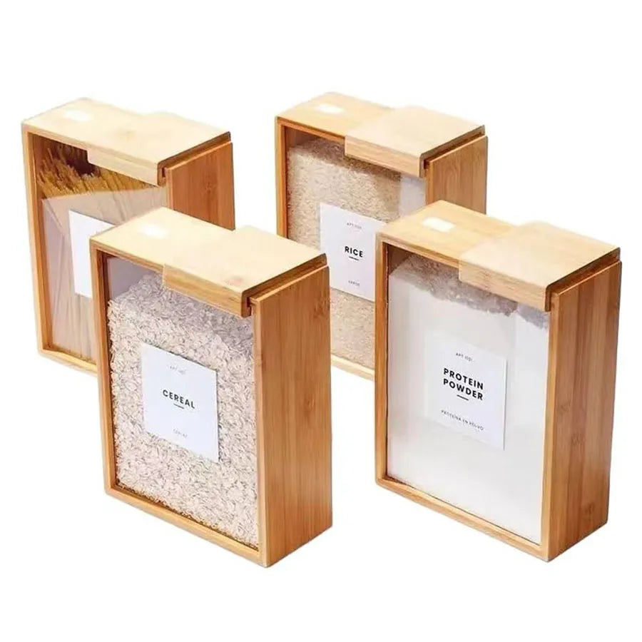 Bambus-Lebensmittelspender, 2 l