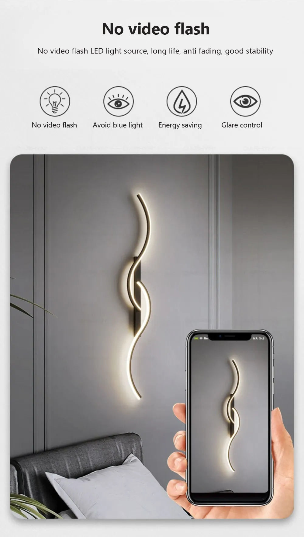 Moderne minimalistische LED Zimmerleuchte