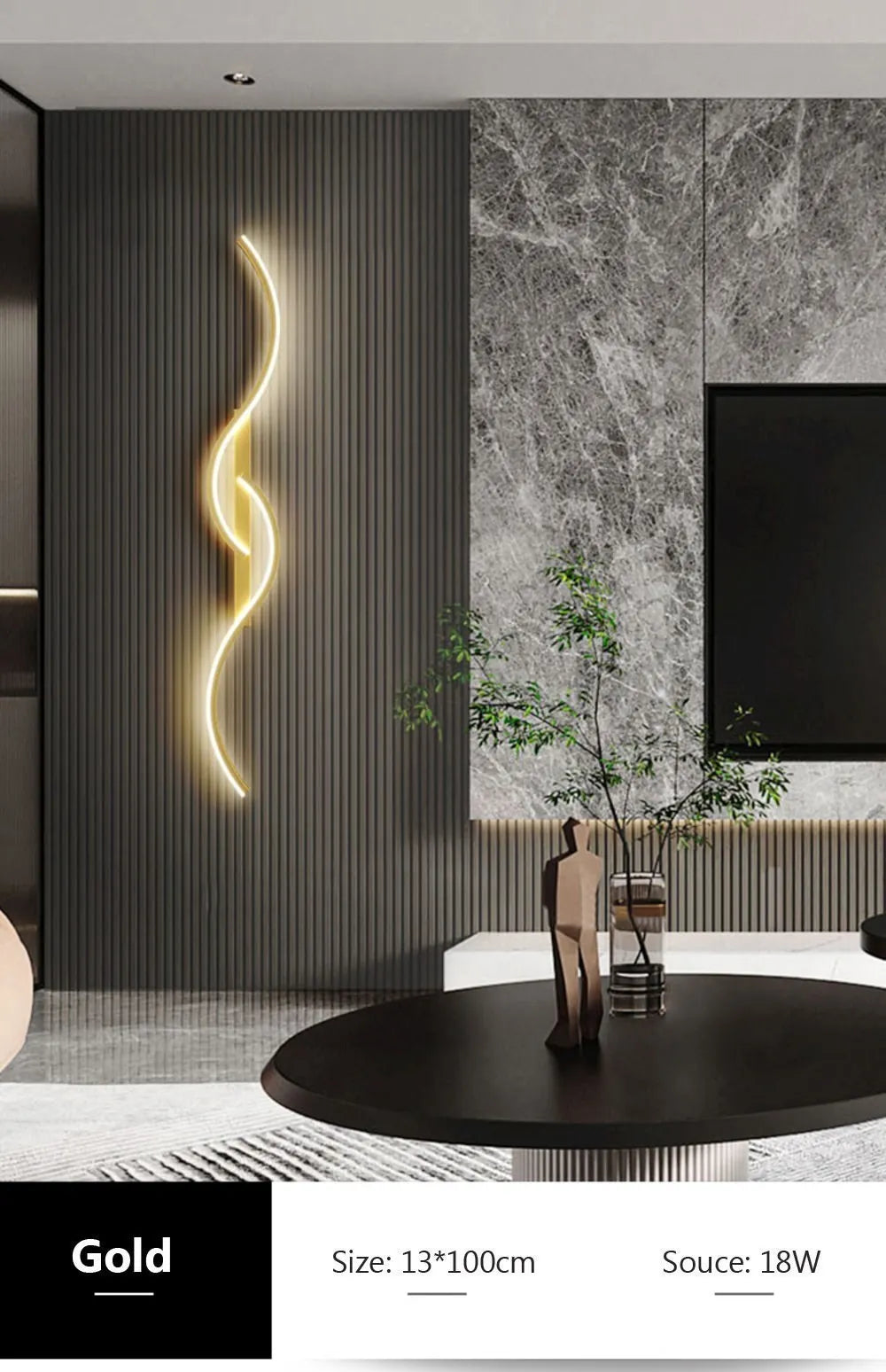 Moderne minimalistische LED Zimmerleuchte