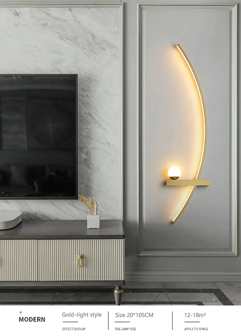 Moderne LED Zimmerleuchte