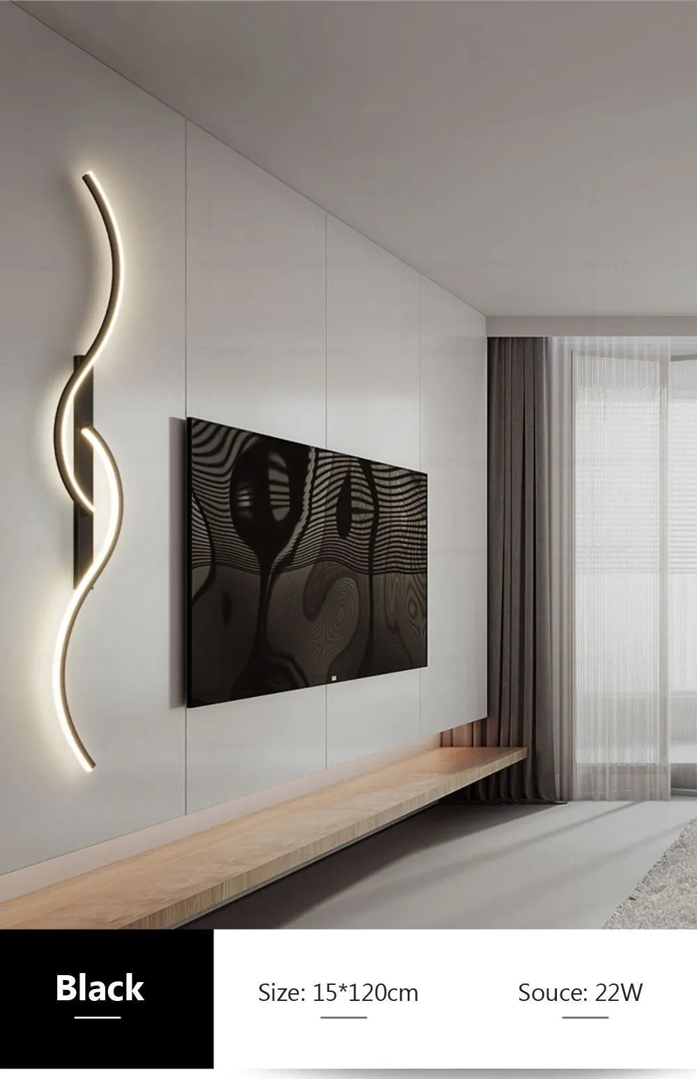 Moderne minimalistische LED Zimmerleuchte