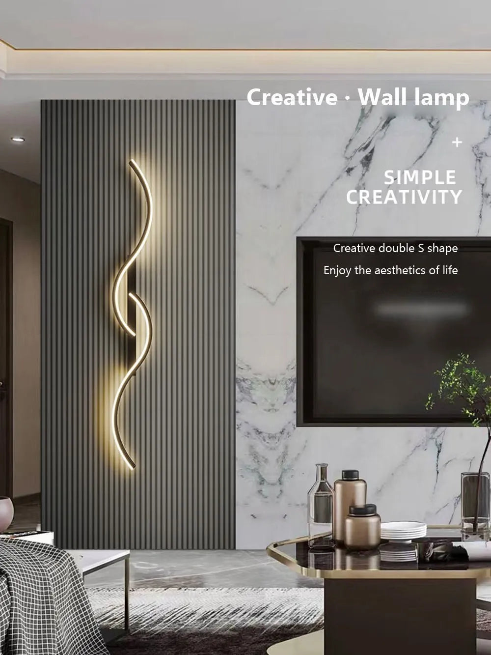 Moderne minimalistische LED Zimmerleuchte