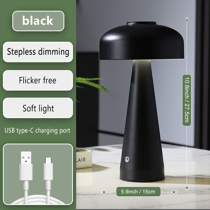 Pilz-Ladelampe Schlafzimmer Nachttischlampe