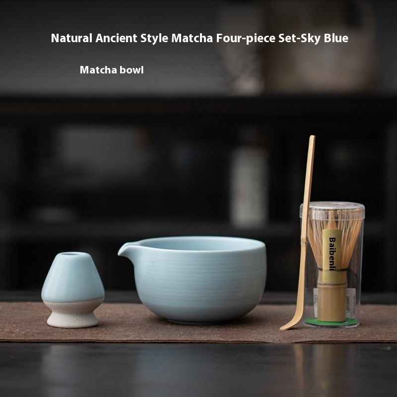 Natürliches Matcha Set in vier Farben