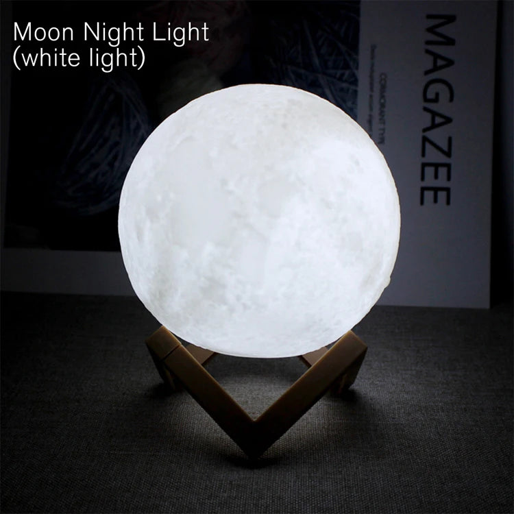 Nachttischlampe im Mond Design