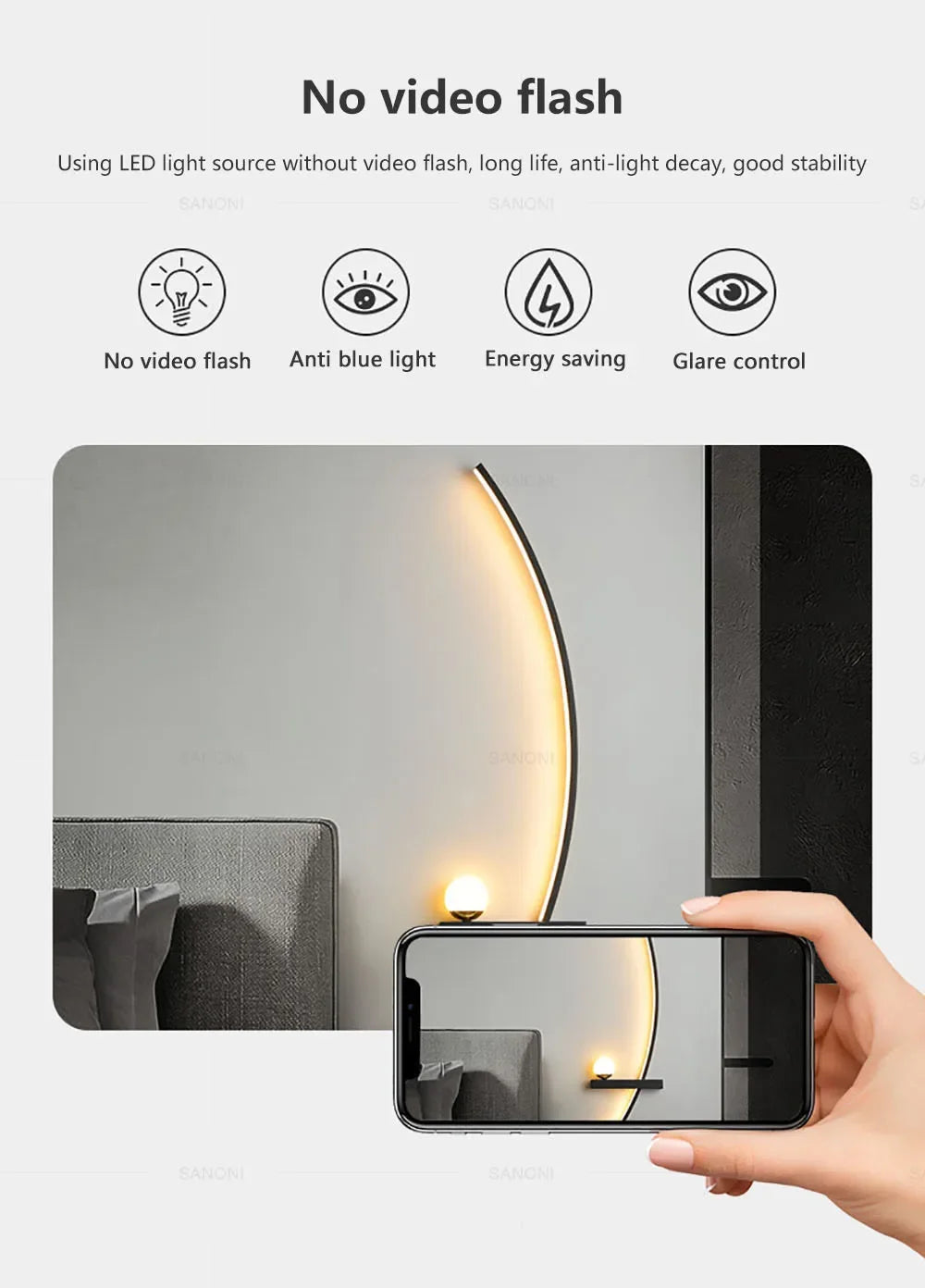 Moderne LED Zimmerleuchte