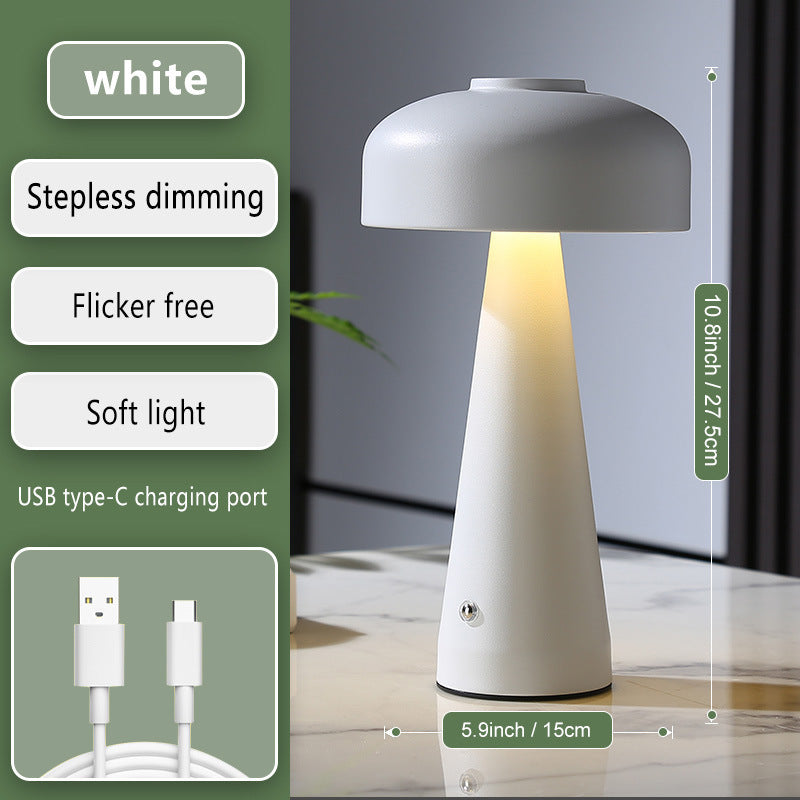 Pilz-Ladelampe Schlafzimmer Nachttischlampe