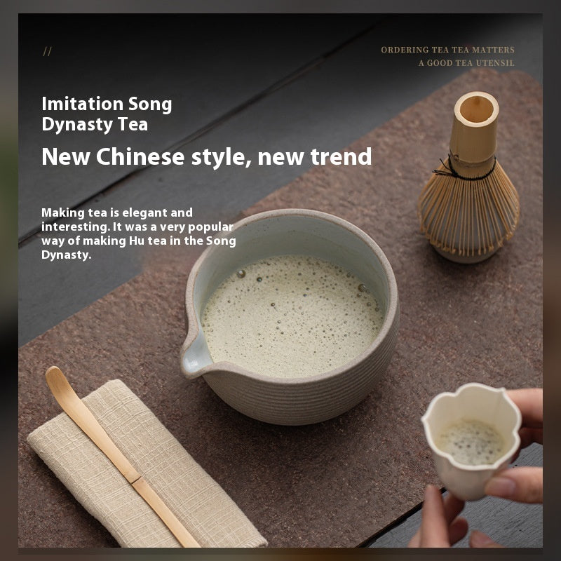 Natürliches Matcha Set in vier Farben